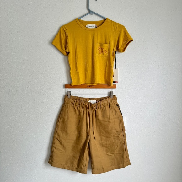 NWT Size S Kahki Cargo longline baggy boy shorts - Honor the Gift - Picture 12 of 13